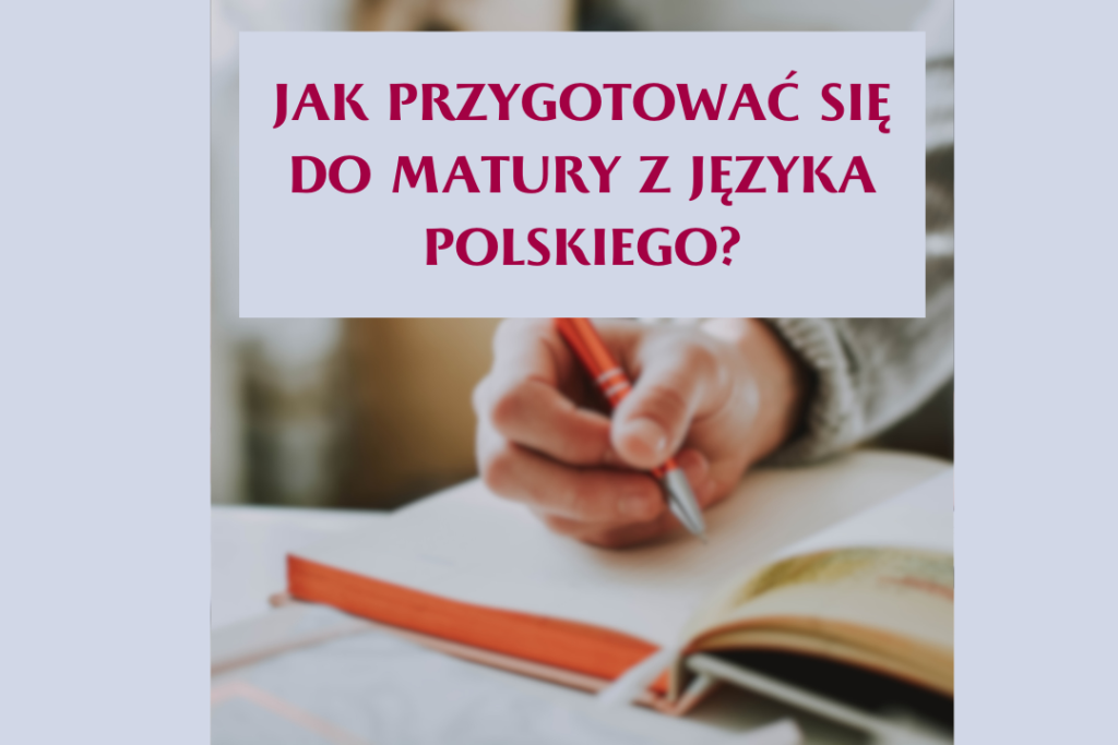 Tytuł post - Jak przygotować się do matury z języka polskiego - człowiek pisze w zeszycie